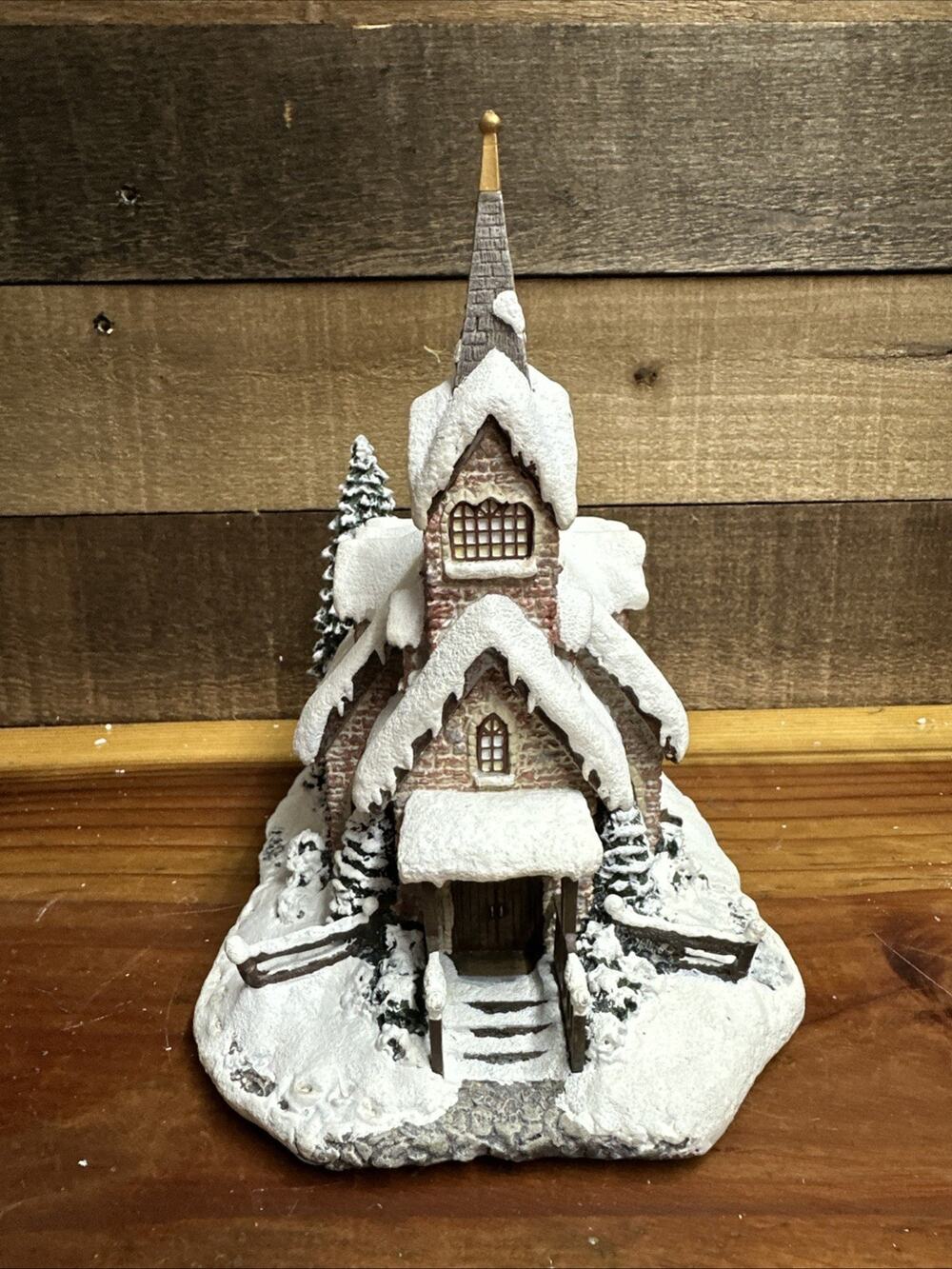 Thomas Kinkade Hawthorne Village Christmas Collection Light of Hope Church -box